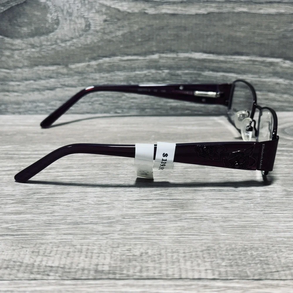 Elizabeth Arden EA1111-3 Eyeglass Frames Womens‎ 51-17-130 Purple Floral Optical